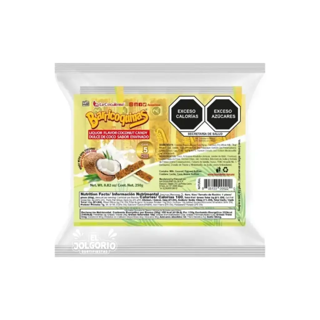 Barricoquina La Coculense 5pzas 250g
