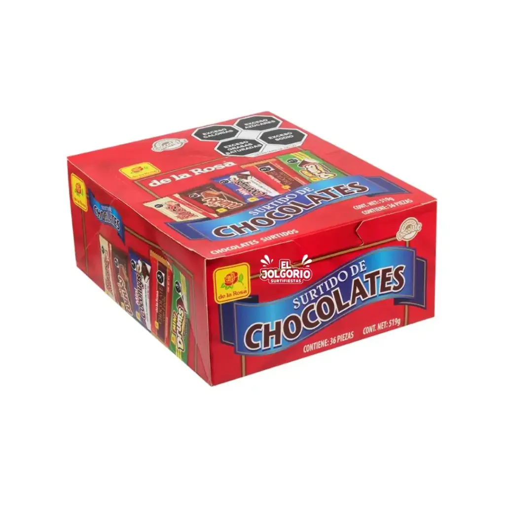 Chocolate Surtido de la Rosa 36pzas 519g