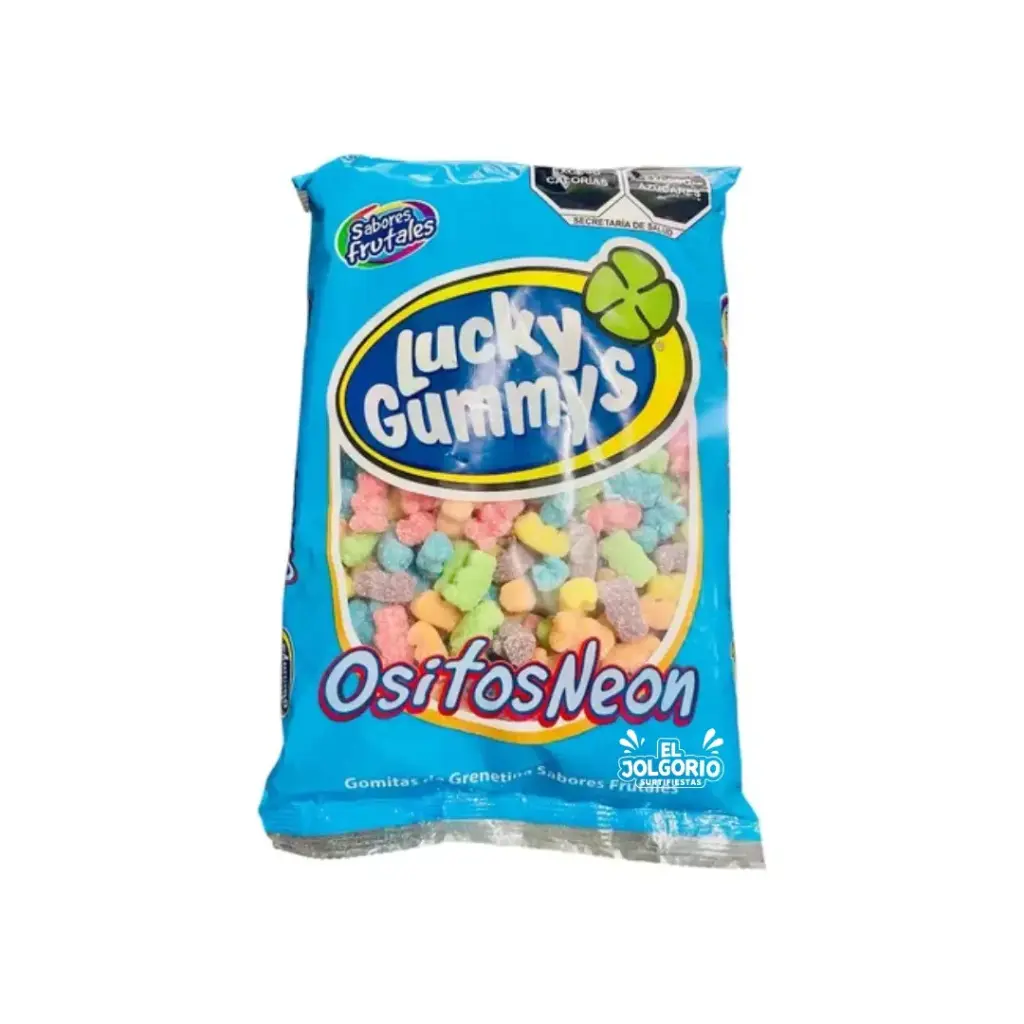 Gomitas Lucky Gummys Ositos Neon 1kg