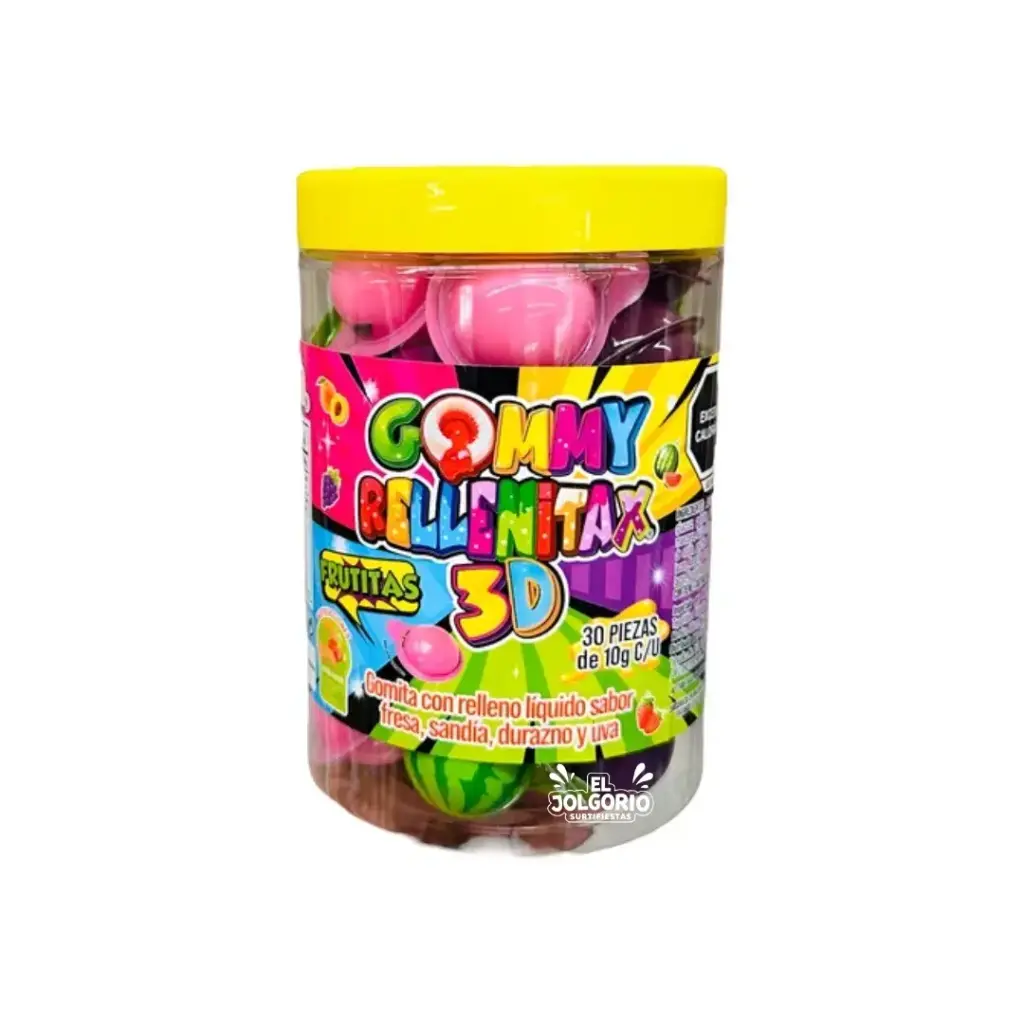 Gommy Rellenitax 3D Frutitas 30pz