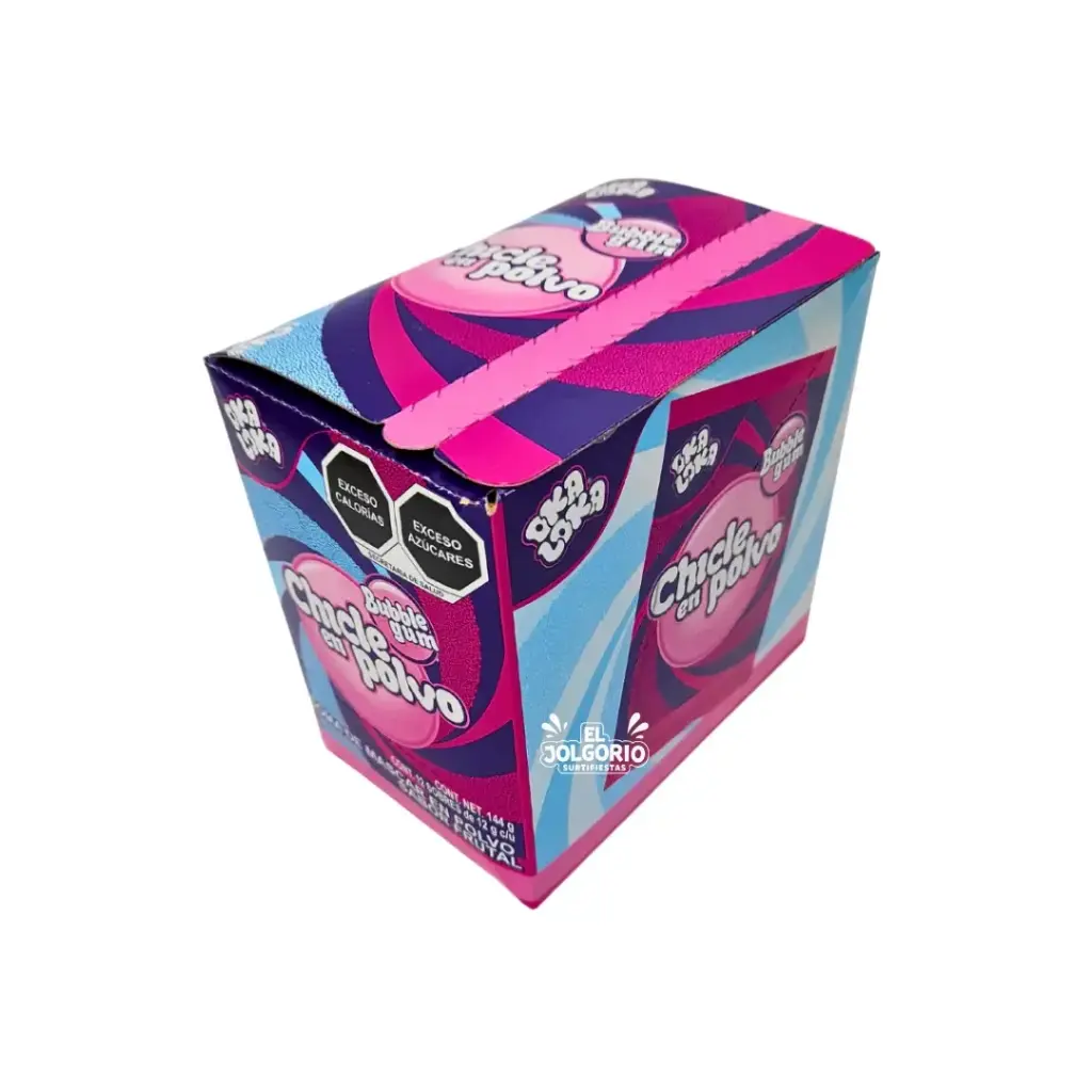 Chicle En Polvo Oka Loka Tutti 12pz