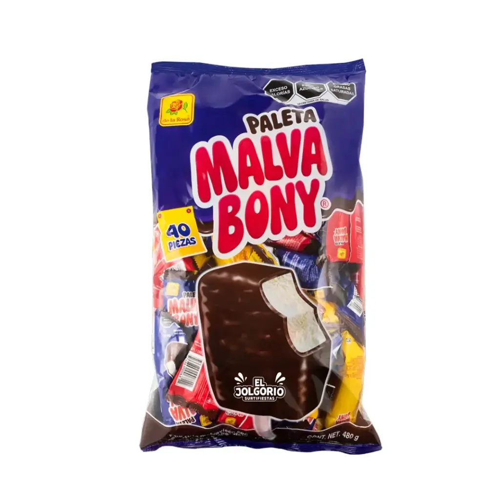 Paleta Malva Bony 40pzas 480g