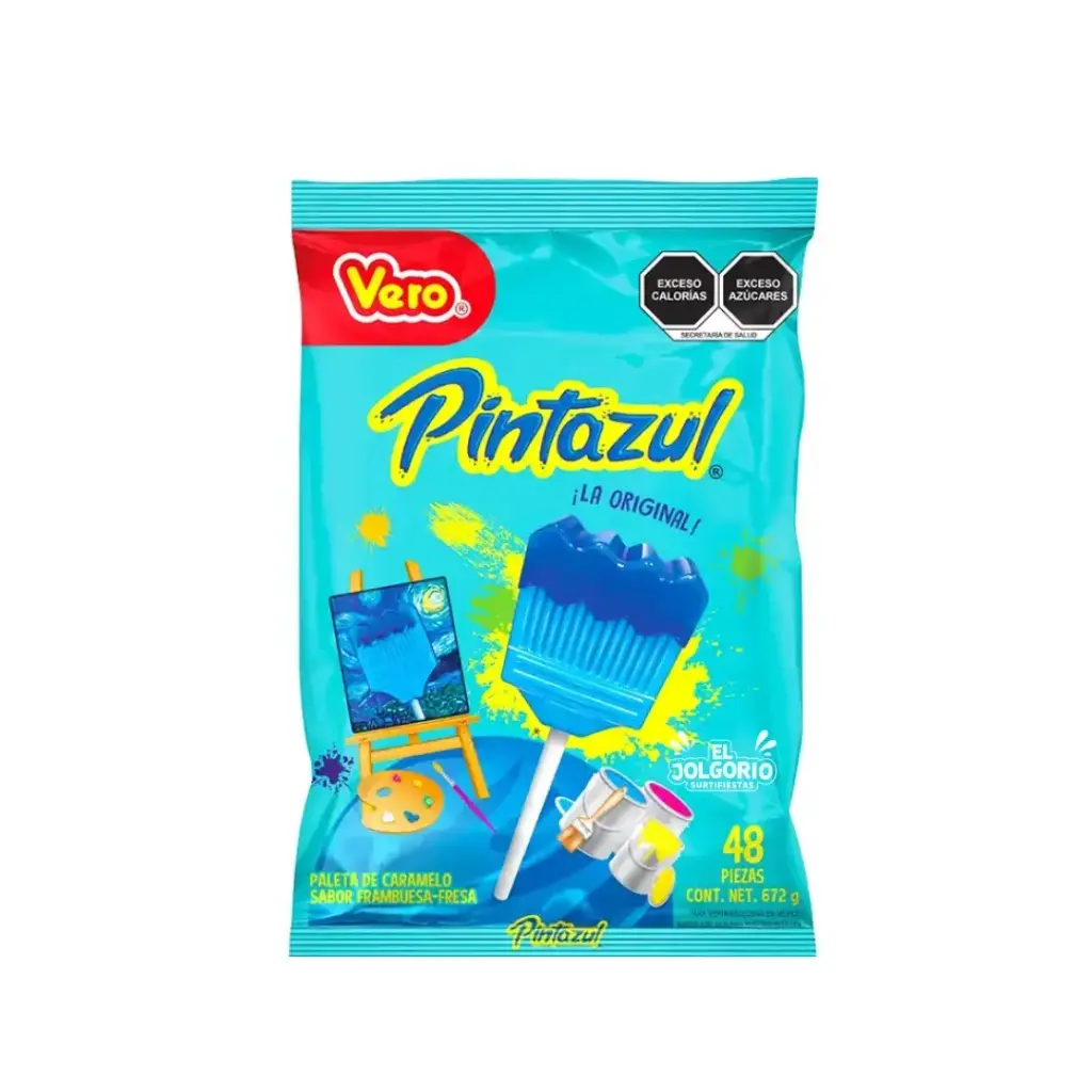 Paleta Pinta Azul Vero 48pz