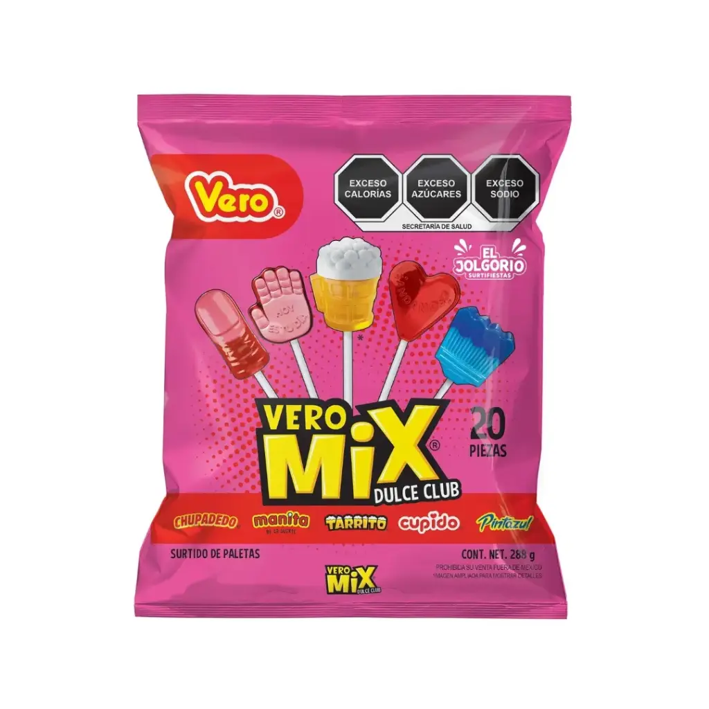 Paletas Vero Mix 20pz 288g