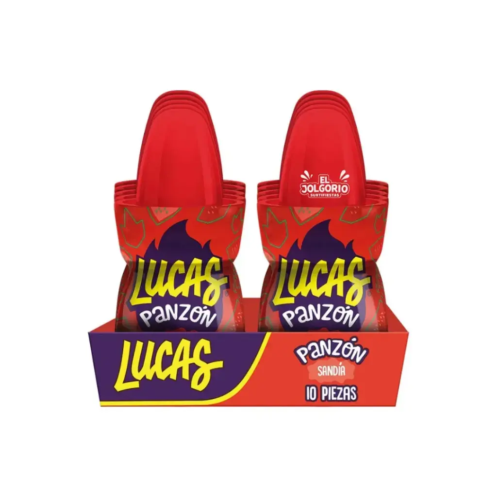 Panzón Lucas Sandia Con Salsa Tamarindo 10pz