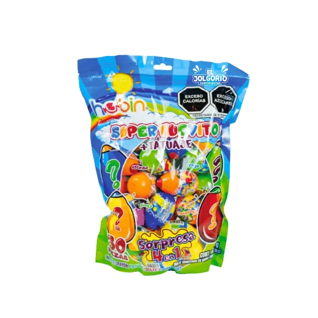 Super Huevito + Tatuaje 30 Pzas Hubin