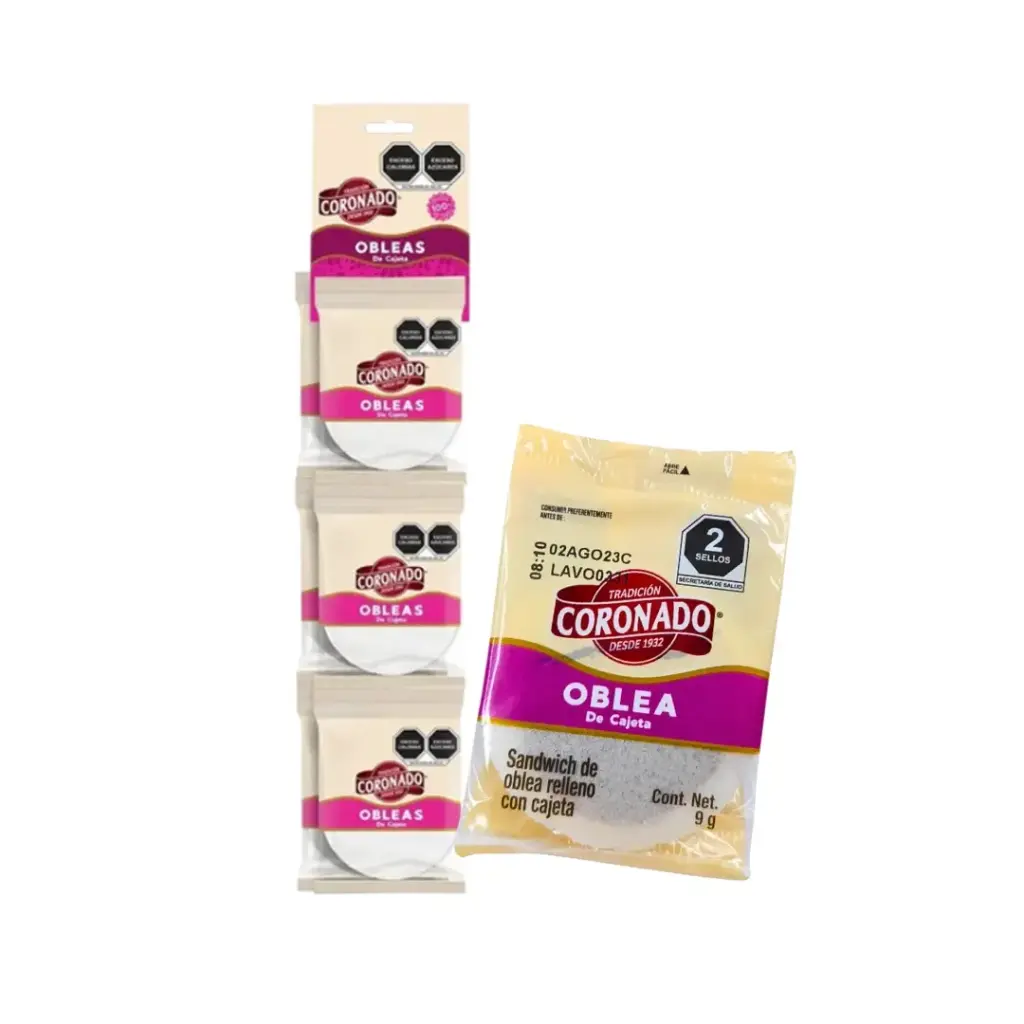 Tira De Oblea Coronado 10 Pzas