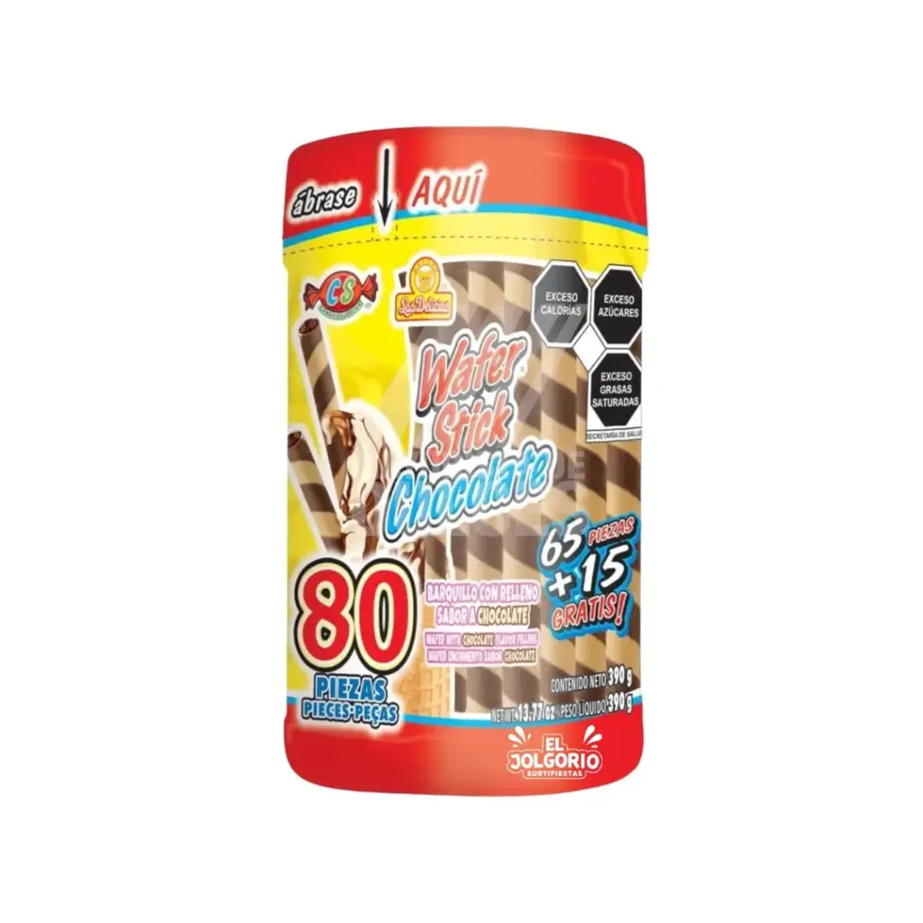 Wafer Stick Las Delicias Chocolate 80pz 390g