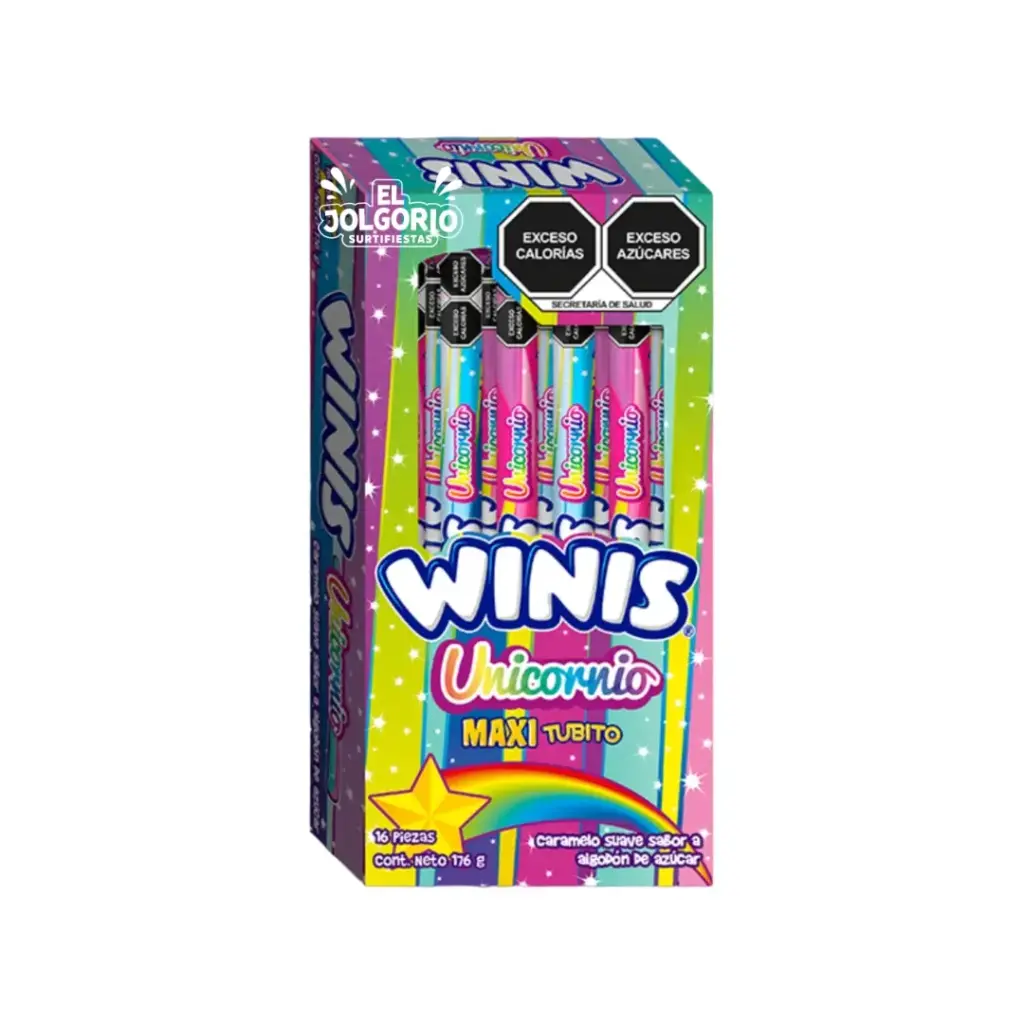 Winis Unicornio Maxi Tubito 16 Pzas