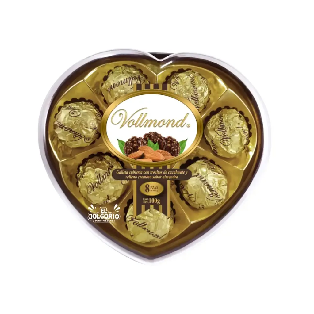 Chocolate Vollmond Corazón 8pzas 100g