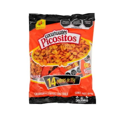 Cacahuates Picositos De La Rosa 14pzas 490g