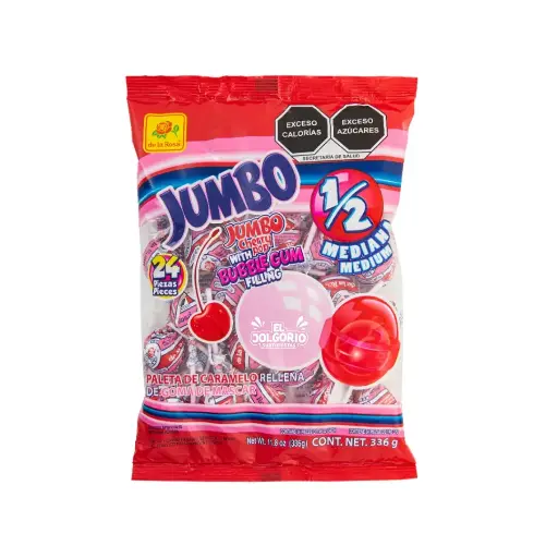 De La Rosa Paleta Jumbo Cereza 24 Pzas