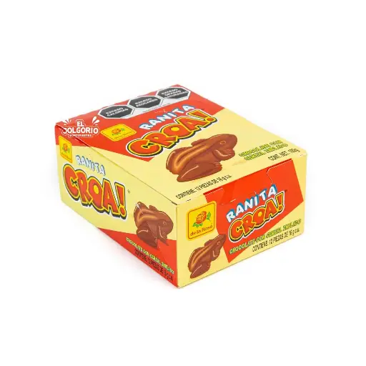 Ranita De Chocolate Croa! De La Rosa 12pzas