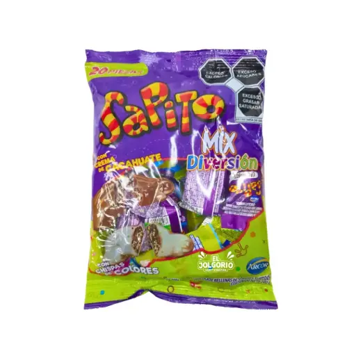Sapito Mix Diversión Arcor Chocolate 20pz