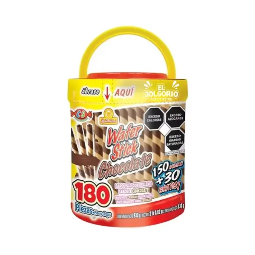 Wafer Stick Chocolate 180 Pzas